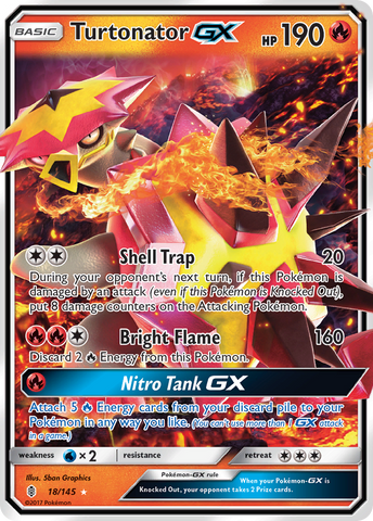 Turtonator GX (18/145) [Sun & Moon: Guardians Rising]