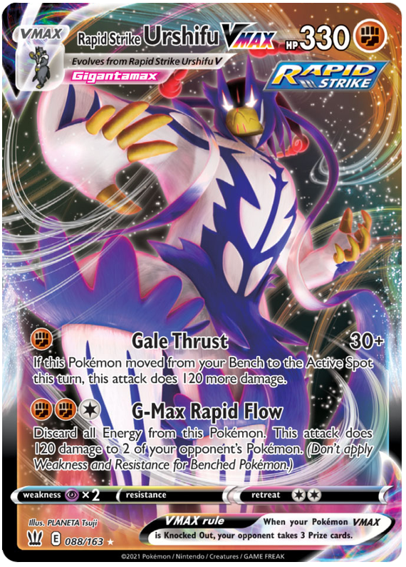 Rapid Strike Urshifu VMAX (088/163) (Jumbo Card) [Sword & Shield: Battle Styles]