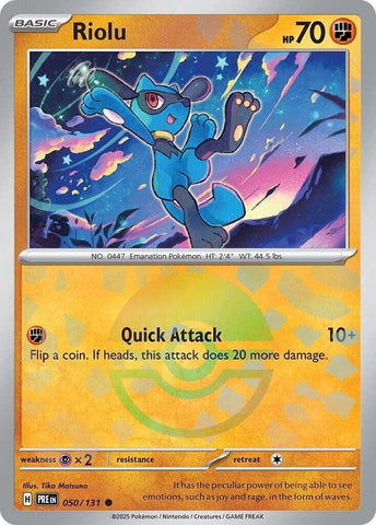 Riolu (050/131) (Poke Ball Pattern) [Scarlet & Violet: Prismatic Evolutions]