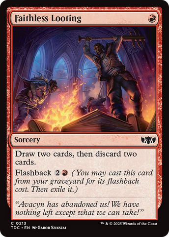 Faithless Looting [Tarkir: Dragonstorm Commander]