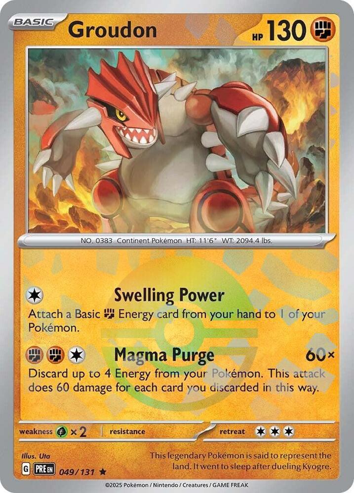 Groudon (049/131) (Poke Ball Pattern) [Scarlet & Violet: Prismatic Evolutions]