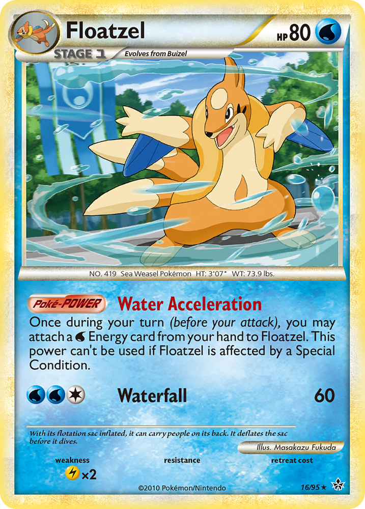 Floatzel (16/95) [HeartGold & SoulSilver: Unleashed]