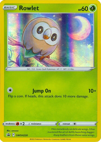 Rowlet (SWSH220) (Cosmos Holo) [Sword & Shield: Black Star Promos]