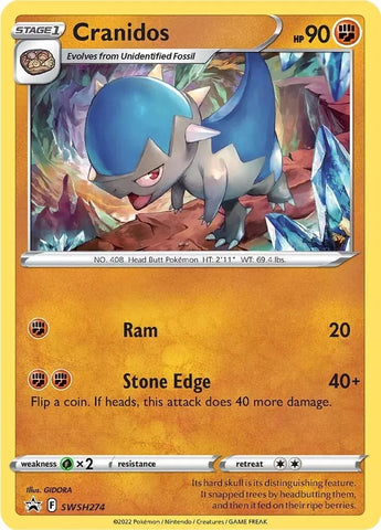 Cranidos (SWSH274) [Sword & Shield: Black Star Promos]