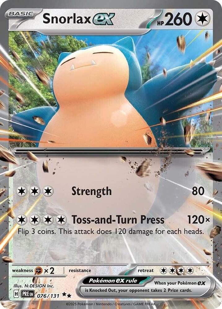 Snorlax ex (076/131) [Scarlet & Violet: Prismatic Evolutions]