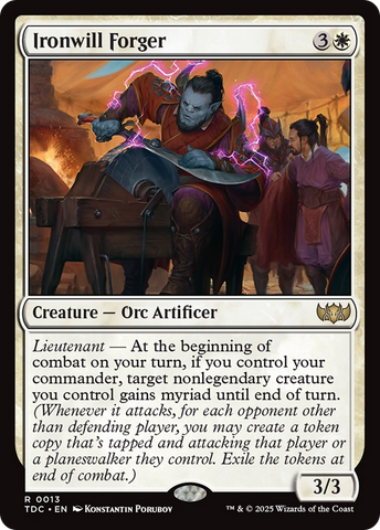 Ironwill Forger [Tarkir: Dragonstorm Commander]