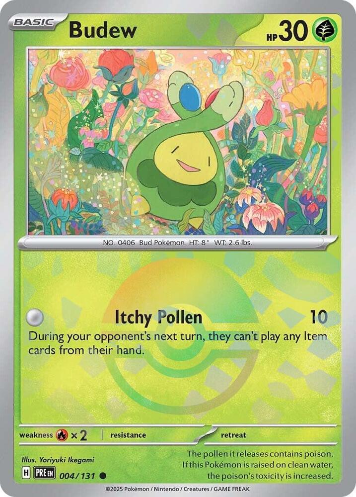 Budew (004/131) (Poke Ball Pattern) [Scarlet & Violet: Prismatic Evolutions]