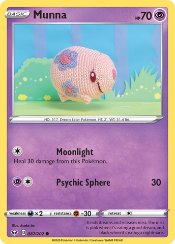 Munna (087/202) [Sword & Shield: Base Set]