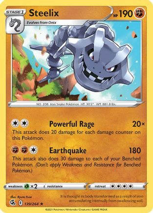 Steelix (139/264) (Theme Deck Exclusive) [Sword & Shield: Fusion Strike]