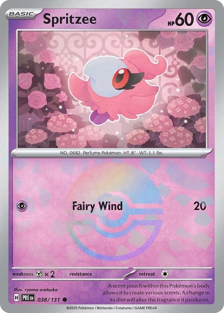 Spritzee (038/131) (Poke Ball Pattern) [Scarlet & Violet: Prismatic Evolutions]