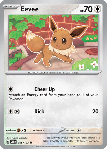 Eevee (166/197) [Scarlet & Violet: Obsidian Flames]