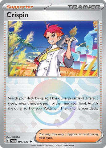 Crispin (105/131) (Poke Ball Pattern) [Scarlet & Violet: Prismatic Evolutions]