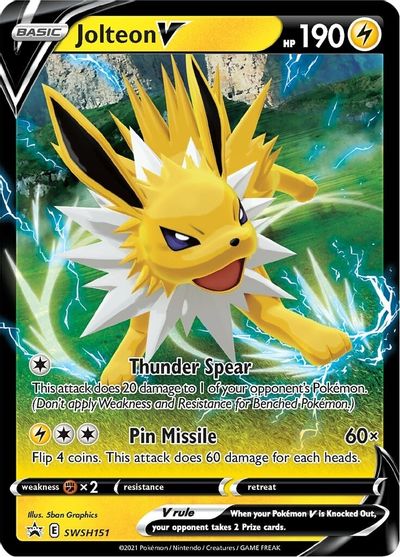 Jolteon V (SWSH151) [Sword & Shield: Black Star Promos]