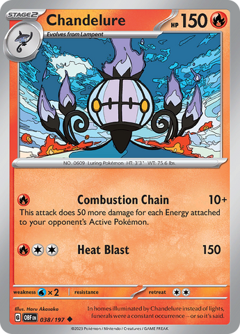 Chandelure (038/197) [Scarlet & Violet: Obsidian Flames]