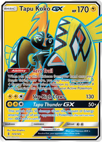 Tapu Koko GX (135/145) [Sun & Moon: Guardians Rising]