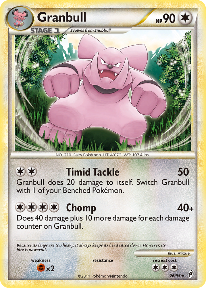 Granbull (26/95) [HeartGold & SoulSilver: Call of Legends]