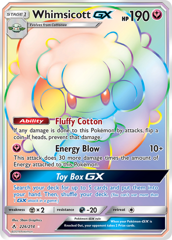 Whimsicott GX (226/214) [Sun & Moon: Unbroken Bonds]