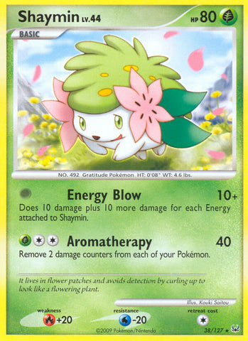 Shaymin (38/127) (Theme Deck Exclusive) [Platinum: Base Set]