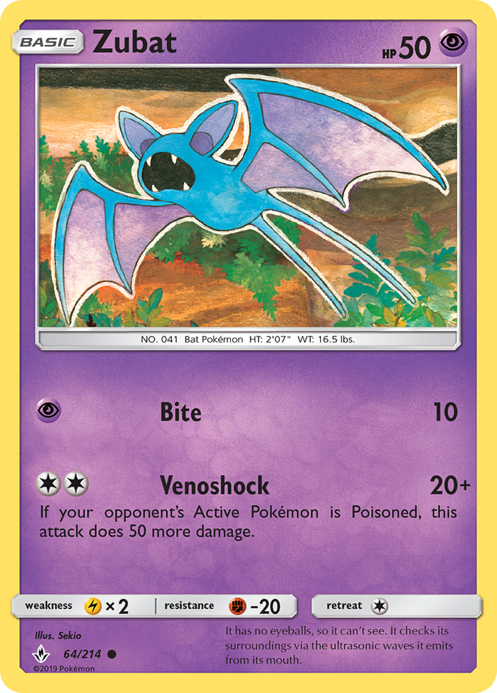 Zubat (64/214) [Sun & Moon: Unbroken Bonds]