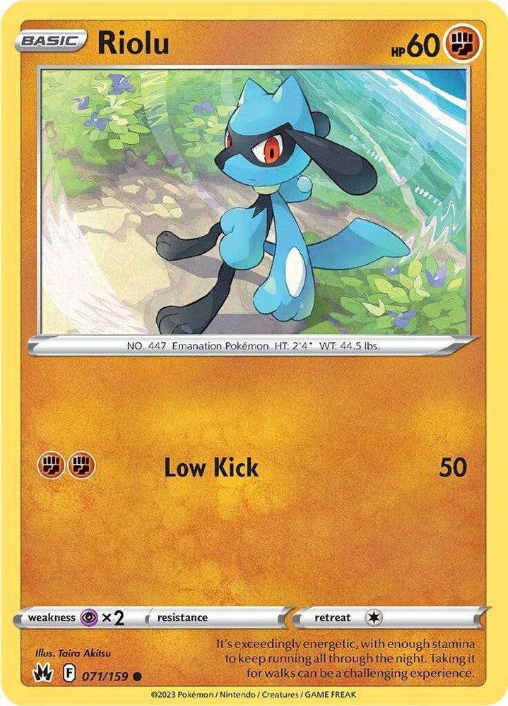 Riolu (071/159) [Sword & Shield: Crown Zenith]