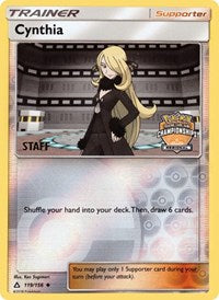 Cynthia (119/156) (Staff Regional Championship Promo) [Sun & Moon: Ultra Prism]