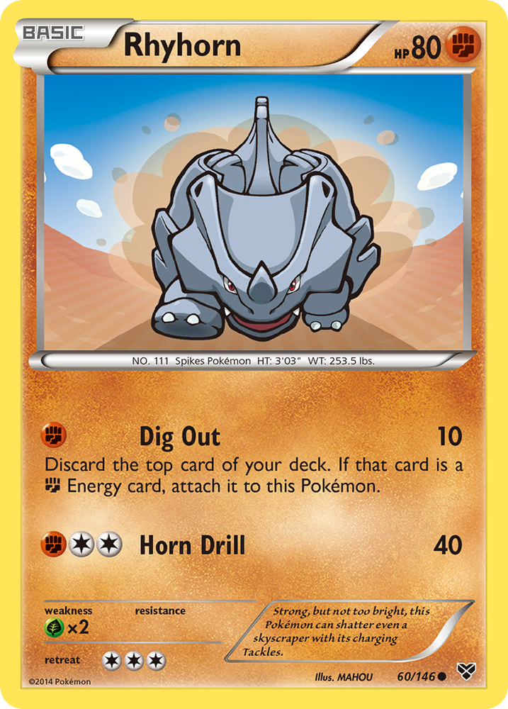 Rhyhorn (60/146) [XY: Base Set]