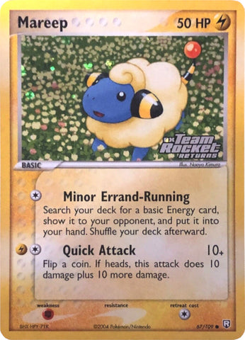 Mareep (67/109) (Stamped) [EX: Team Rocket Returns]