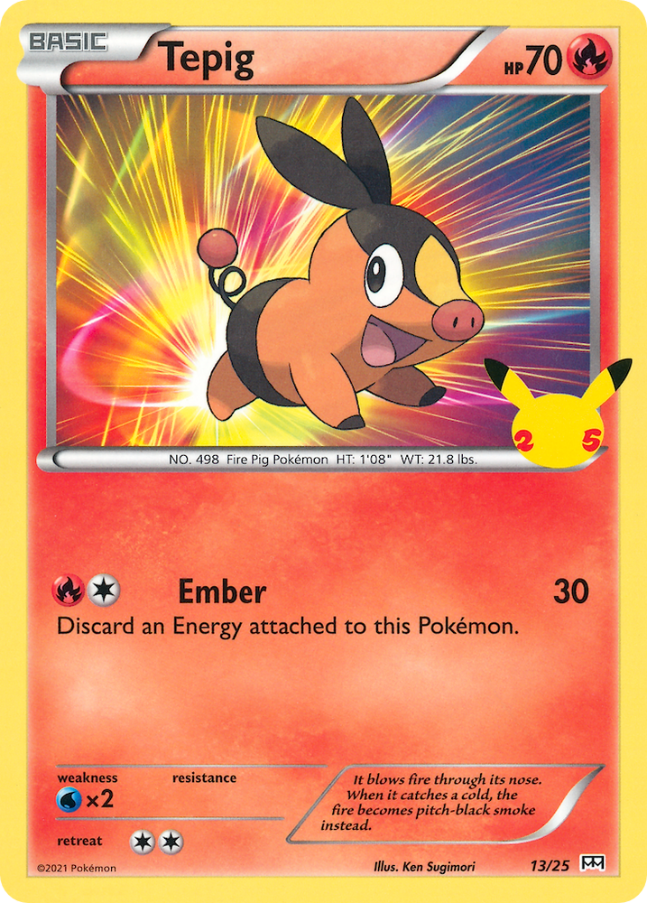 Tepig (13/25) [McDonald's 25th Anniversary]