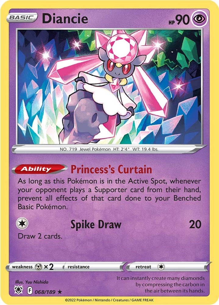 Diancie (068/189) [Sword & Shield: Astral Radiance]