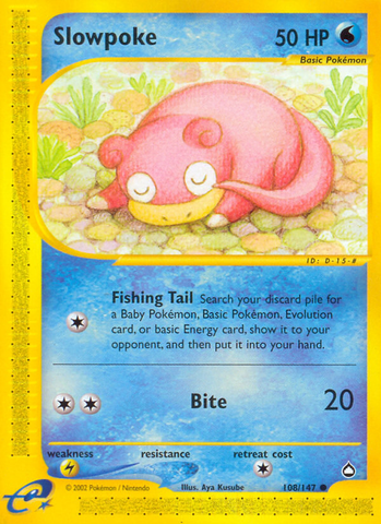 Slowpoke (108/147) [Aquapolis]