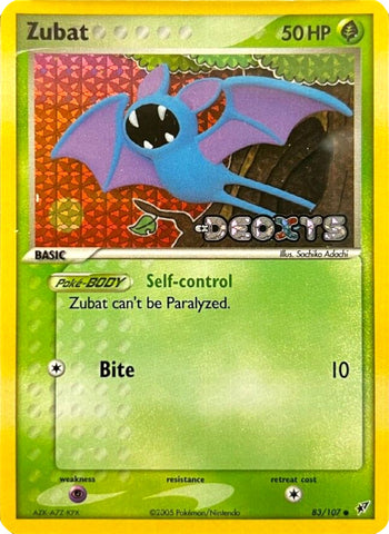 Zubat (83/107) (Stamped) [EX: Deoxys]