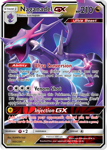 Naganadel GX (160/236) [Sun & Moon: Unified Minds]