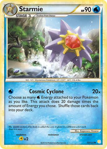 Starmie (53/123) [HeartGold & SoulSilver: Base Set]