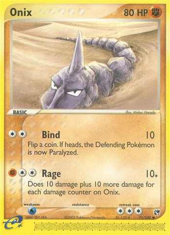 Onix (71/100) [EX: Sandstorm]