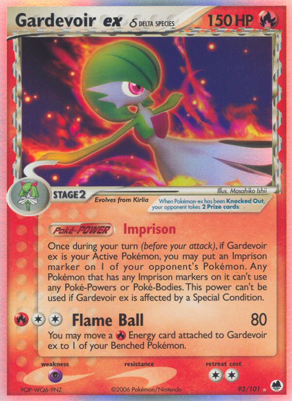 Gardevoir ex (93/101) (Delta Species) [EX: Dragon Frontiers]