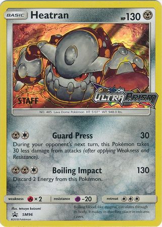 Heatran (SM96) (Staff Prerelease Promo) [Sun & Moon: Black Star Promos]