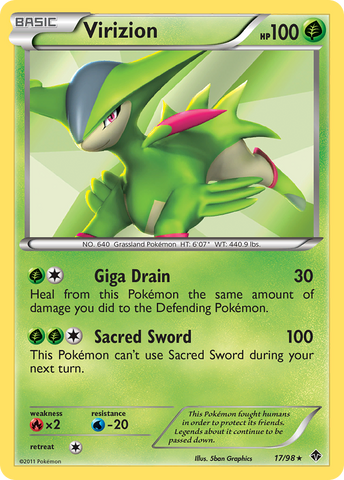 Virizion (17/98) [Black & White: Emerging Powers]