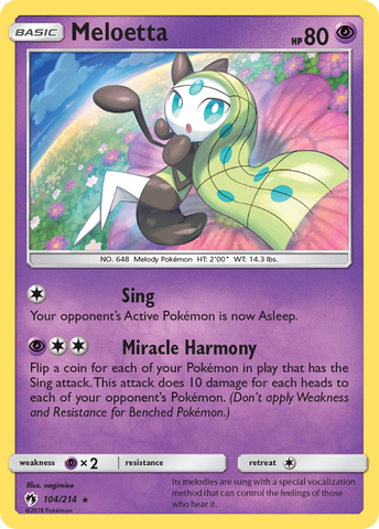 Meloetta (104/214) [Sun & Moon: Lost Thunder]