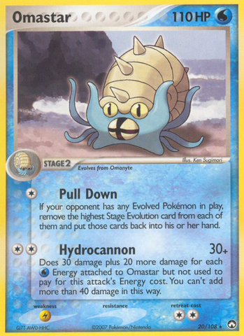 Omastar (20/108) [EX: Power Keepers]