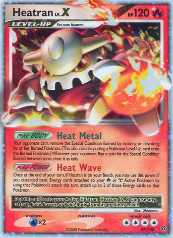 Heatran LV.X (97/100) [Diamond & Pearl: Stormfront]