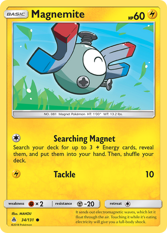 Magnemite (34/131) [Sun & Moon: Forbidden Light]