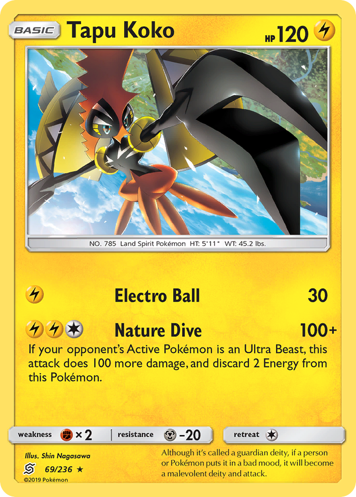 Tapu Koko (69/236) [Sun & Moon: Unified Minds]