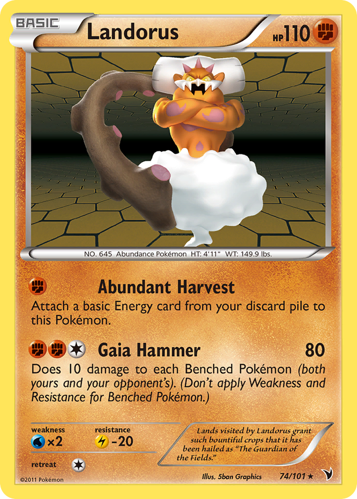 Landorus (74/101) [Black & White: Noble Victories]