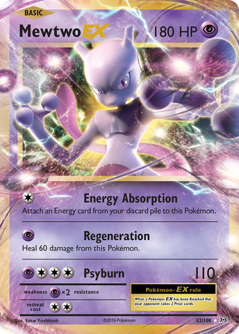 Mewtwo EX (52/108) [XY: Evolutions]