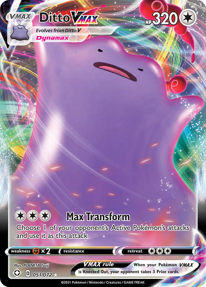 Ditto VMAX (051/072) [Sword & Shield: Shining Fates]