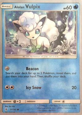 Alolan Vulpix (21/145) (Infinite Force - Diego Cassiraga) [World Championships 2017]