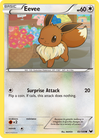 Eevee (83/108) [Black & White: Dark Explorers]