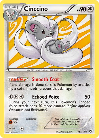 Cinccino (105/113) [Black & White: Legendary Treasures]