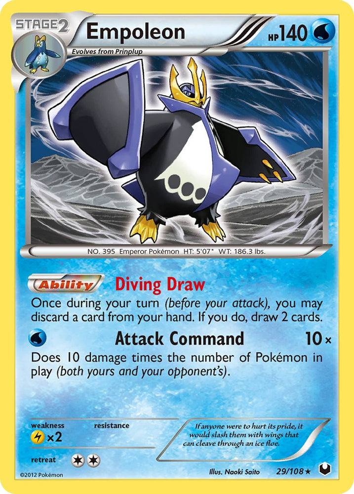 Empoleon (29/108) (Battle Arena Deck Exclusive) (Theme Deck Exclusive) [Black & White: Dark Explorers]