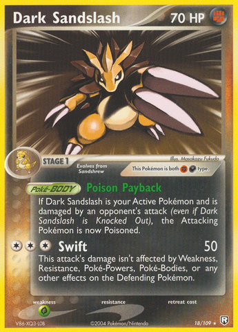 Dark Sandslash (18/109) [EX: Team Rocket Returns]